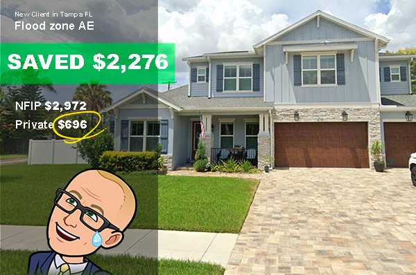 Save Money in Ae flood zone in Tampa Florida.